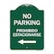 Signmission No Parking-Prohibido Estacionarse, Green & White Aluminum Sign, 18" x 24", GW-1824-23797 A-DES-GW-1824-23797 - alternate 1